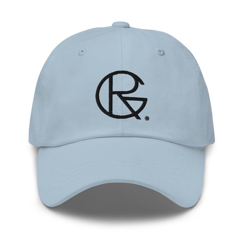 Baseball Hat - Black Embroidered - RoseGold Apparel