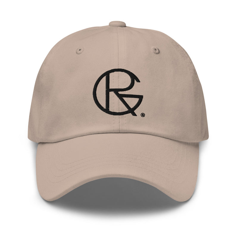 Baseball Hat - Black Embroidered - RoseGold Apparel