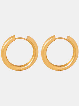 18K Gold-Plated Huggie Earrings