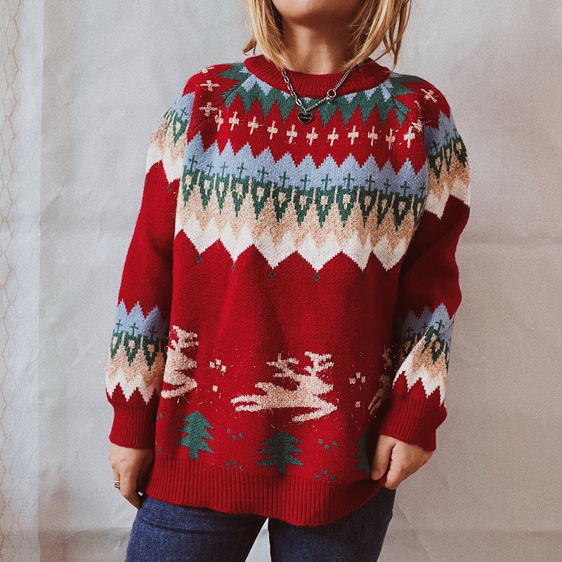 Christmas Element Long Sleeve Sweater