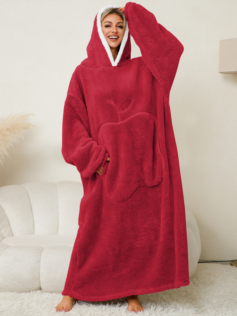 long sleeve towel dress with hood Organic Hooded Towel Beach Poncho for Adults