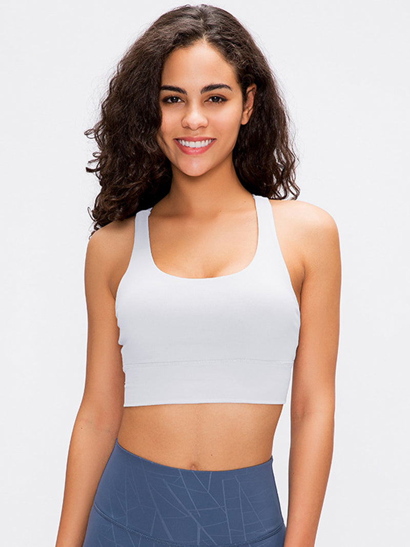 Millennia Crisscross Scoop Neck Active Tank