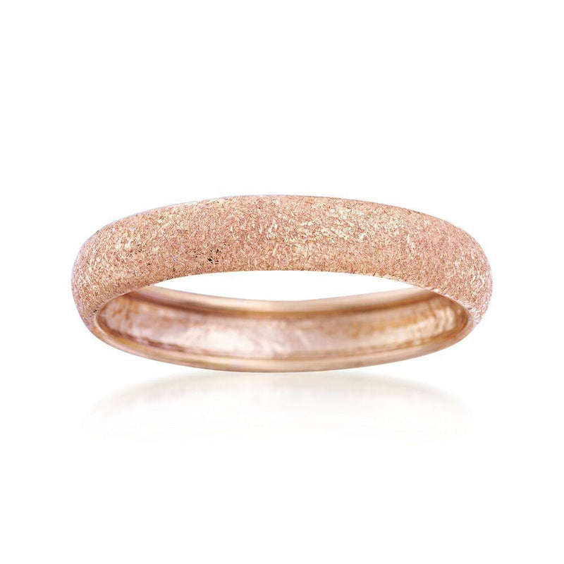 Felicia Collection Frosted Rose Gold Ring.