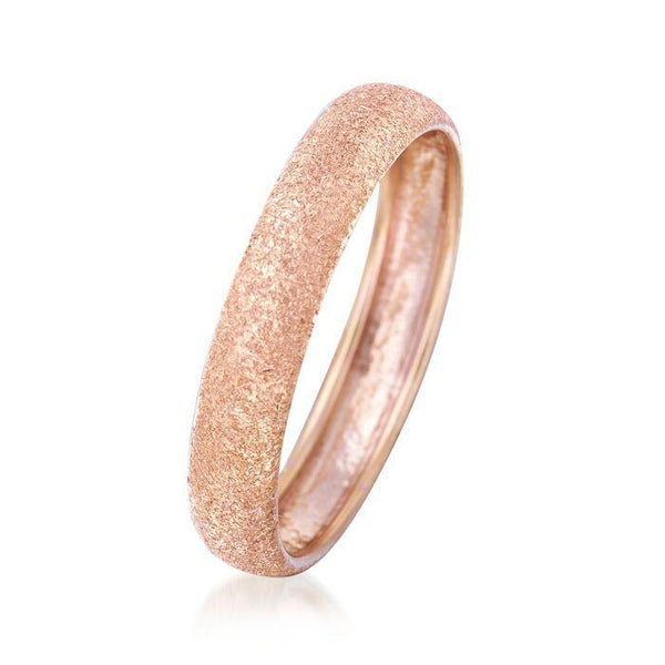 Felicia Collection Frosted Rose Gold Ring.