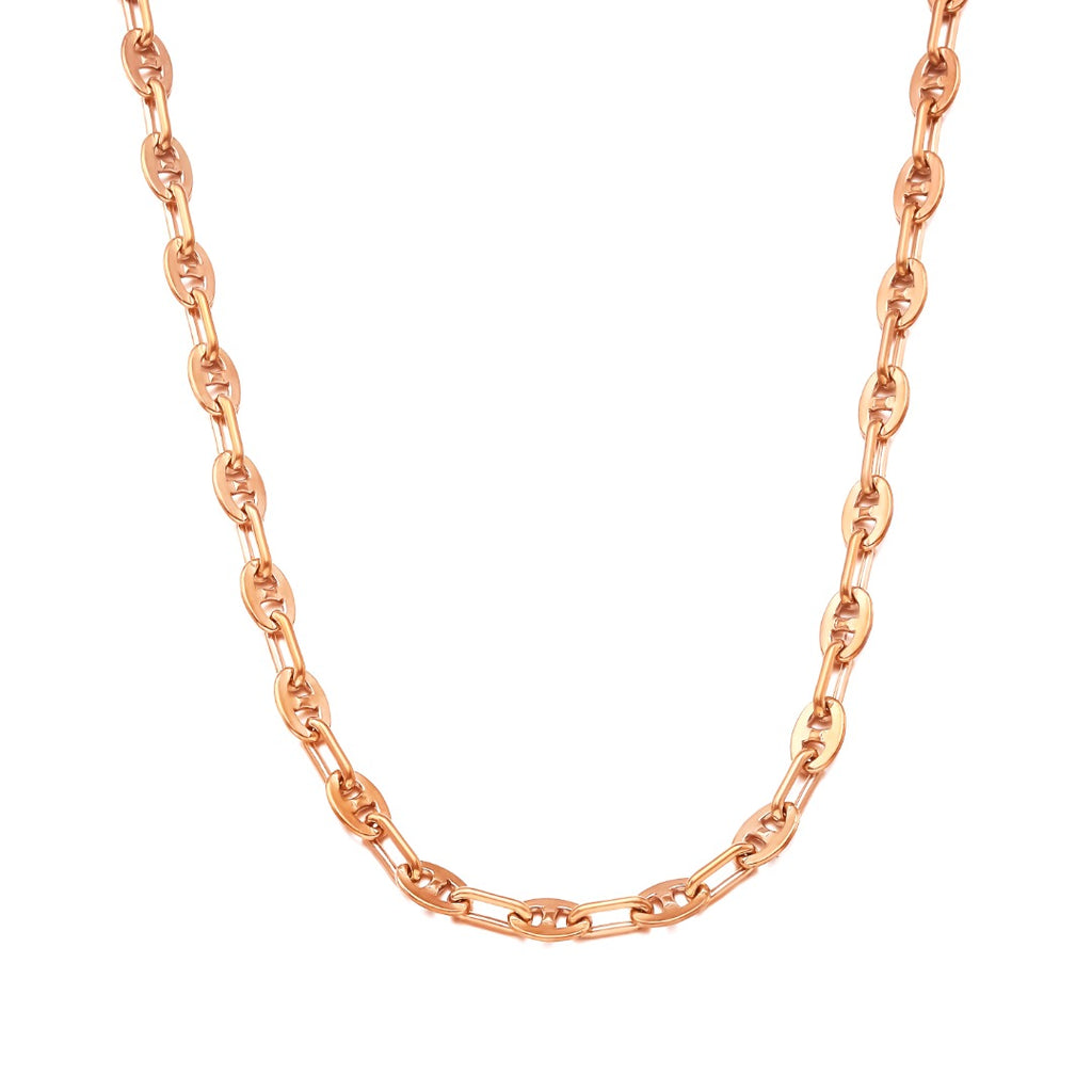 Coffee Bean Chain Rose Gold RoseGold Apparel