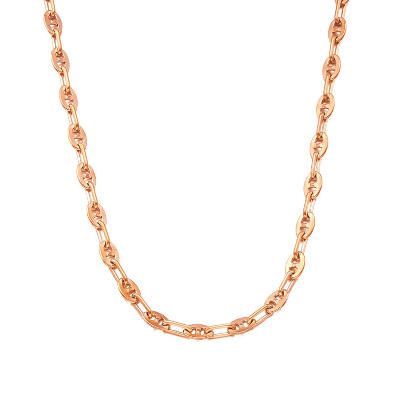 Coffee Bean Chain  - Rose Gold - RoseGold Apparel
