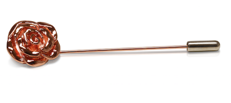 Bronze Rose Signature Collection Lapel Pin | Custom Made in Spain