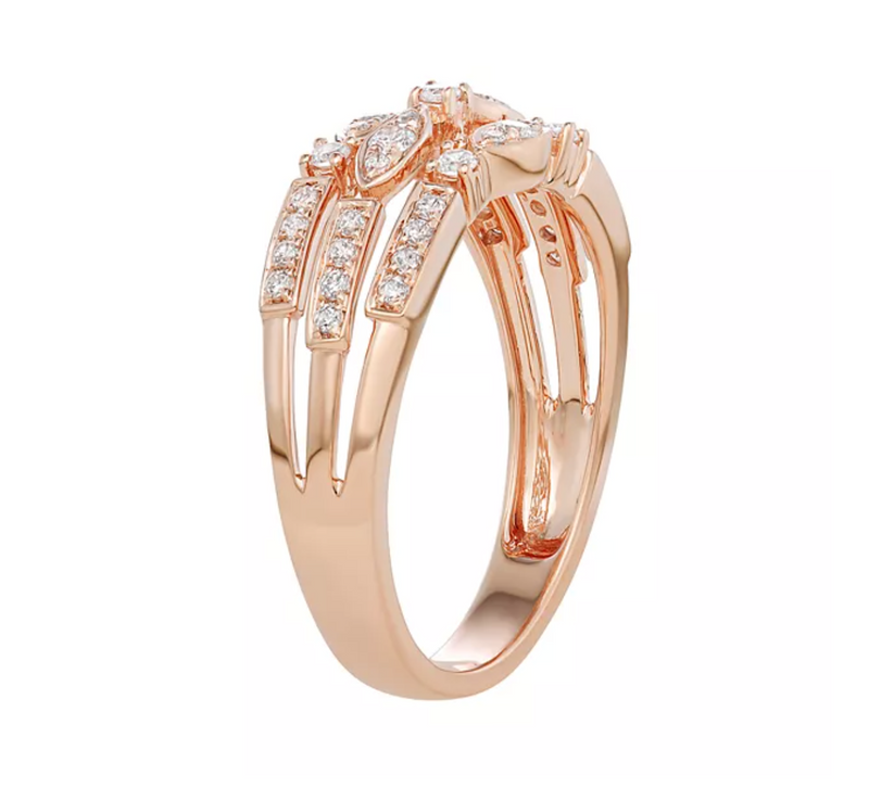 Elizabeth Collection Triple Diamond Ring.