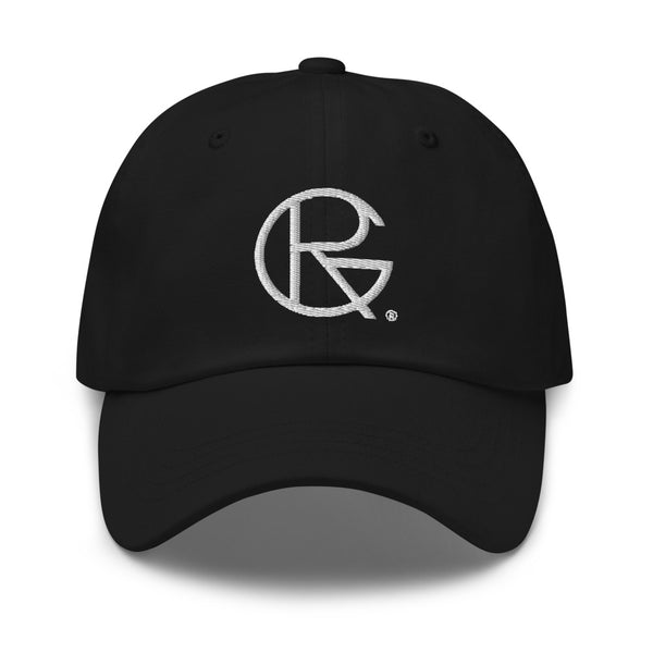 Baseball Hat - White Embroidered - RoseGold Apparel