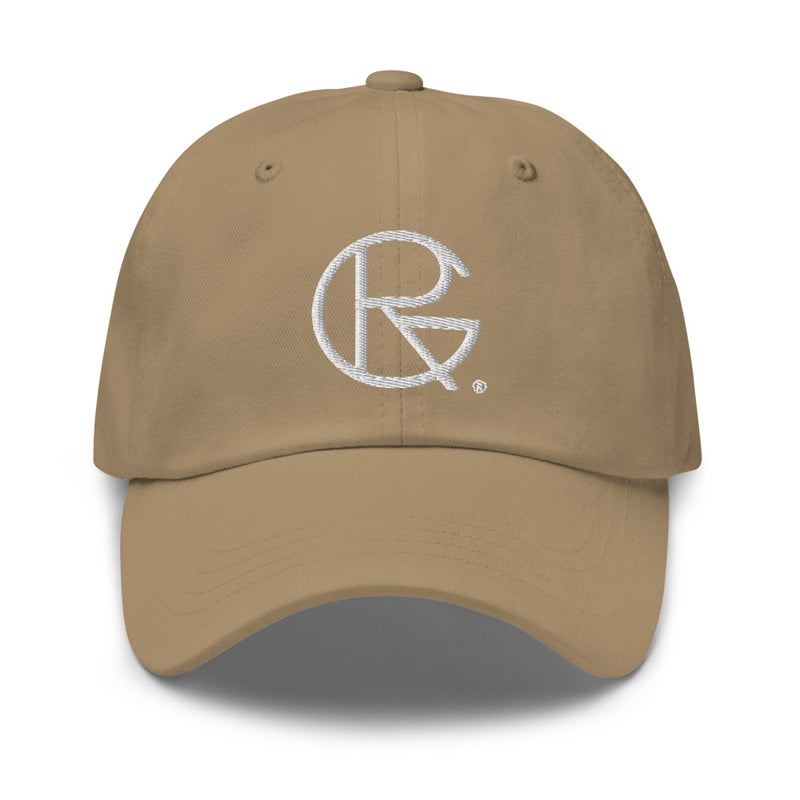 Baseball Hat - White Embroidered - RoseGold Apparel