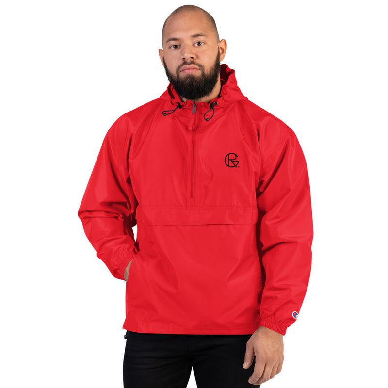 Embroidered RG/Champion Packable Jacket - RoseGold Apparel